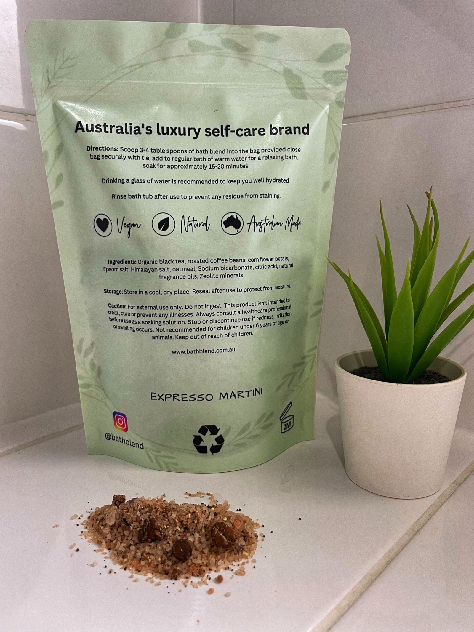 Expresso martini bath tea